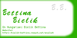 bettina bielik business card